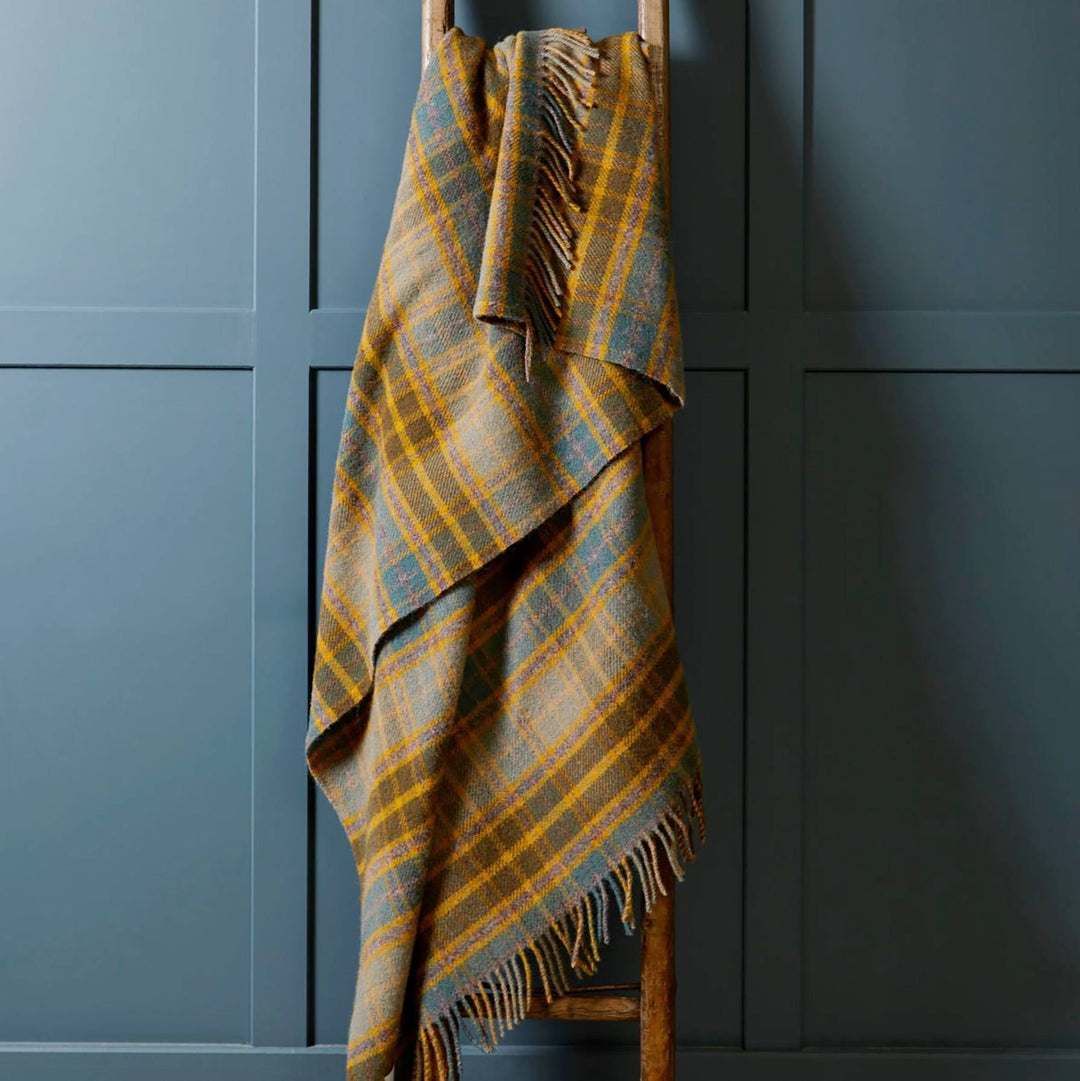 Cottage Check Pure New Wool Blanket