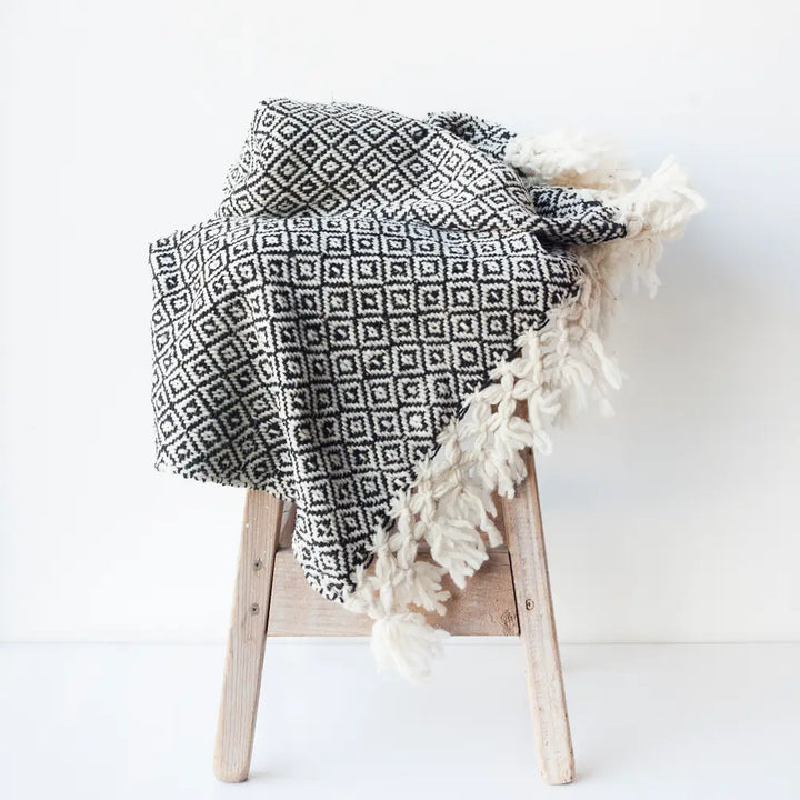 Diamond Wool Throw Blanket