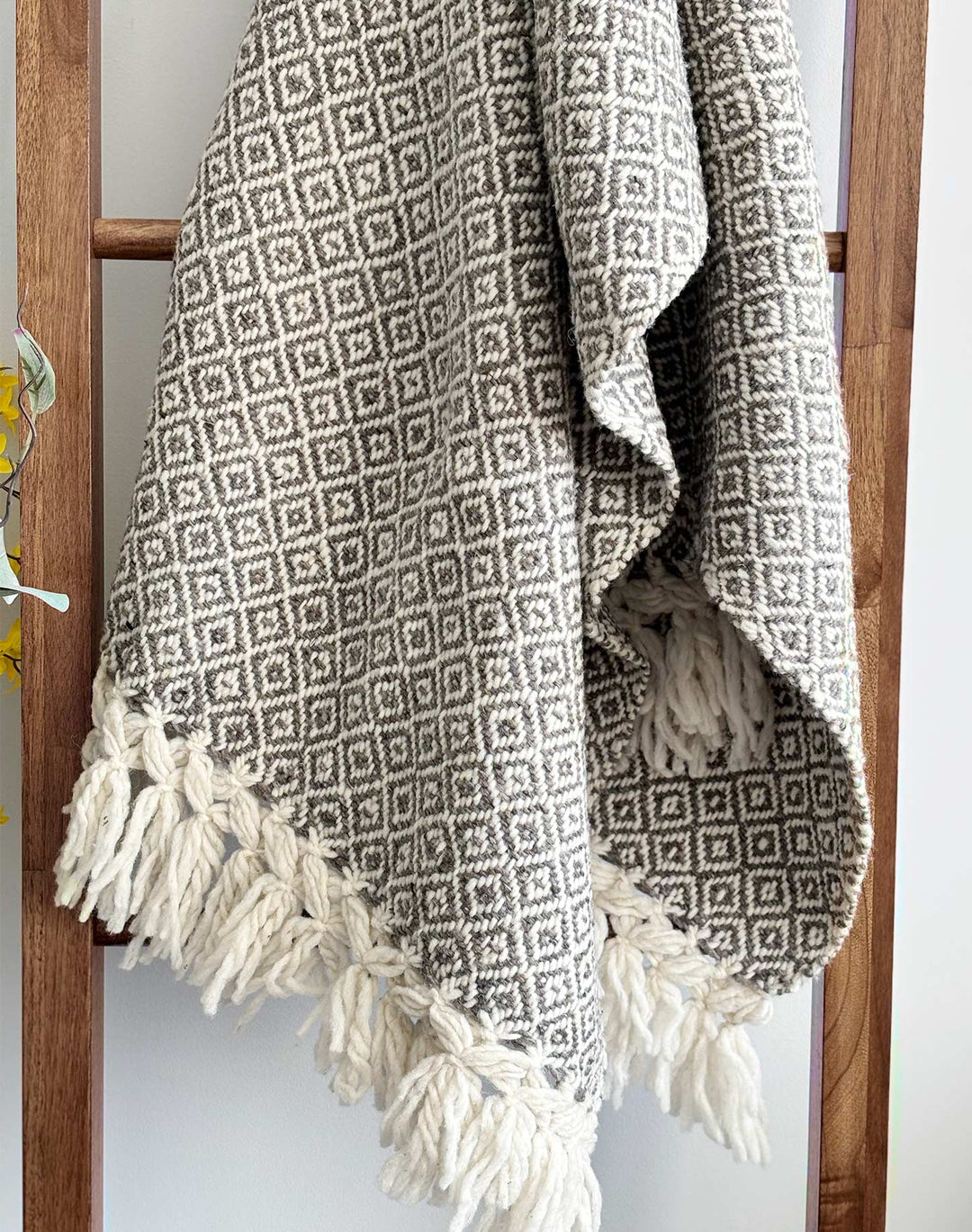 Diamond Wool Throw Blanket