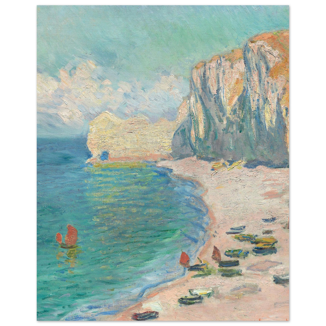 The Beach and the Falaise d'Amont (1885) by Claude Monet