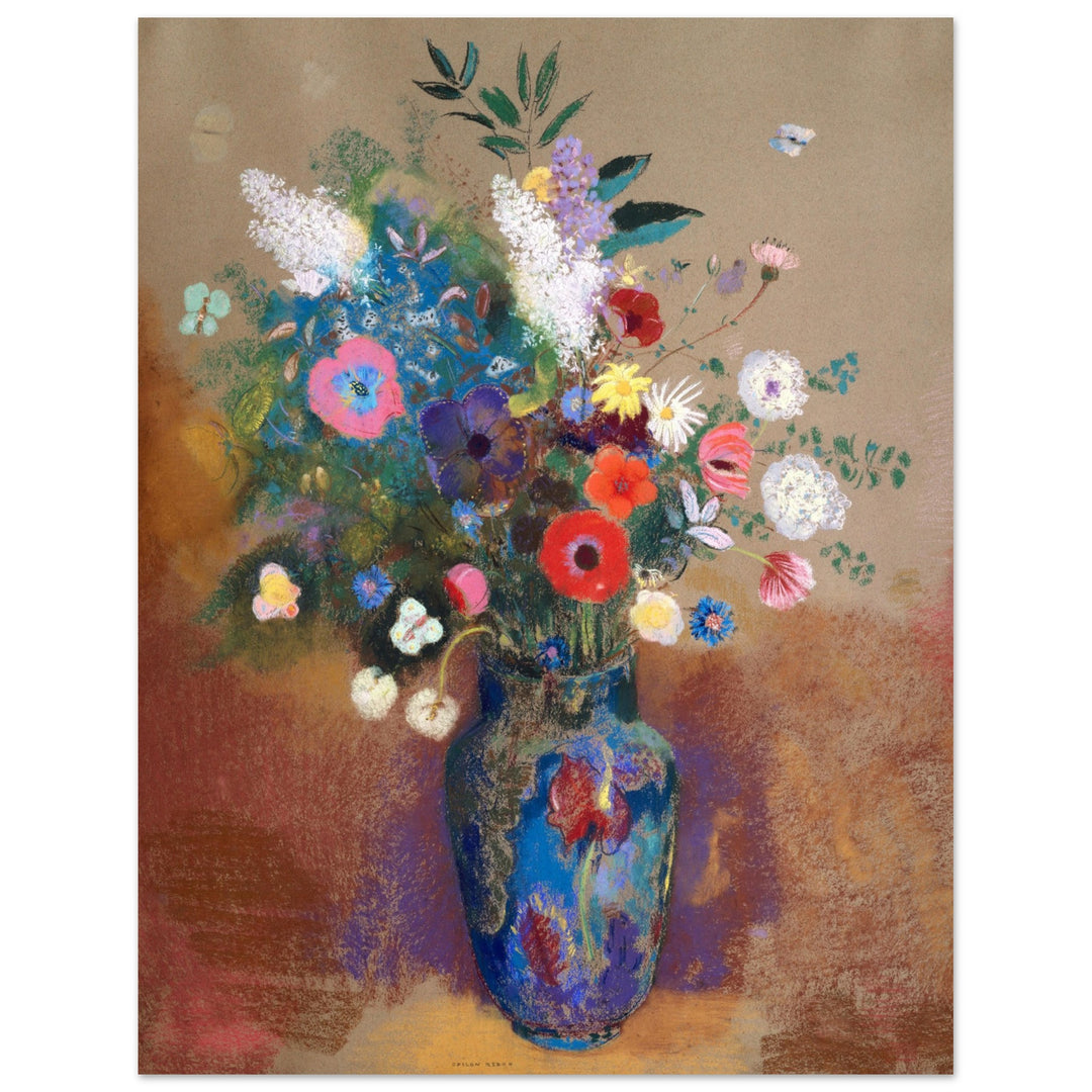 Colorful Vintage Floral Art Print