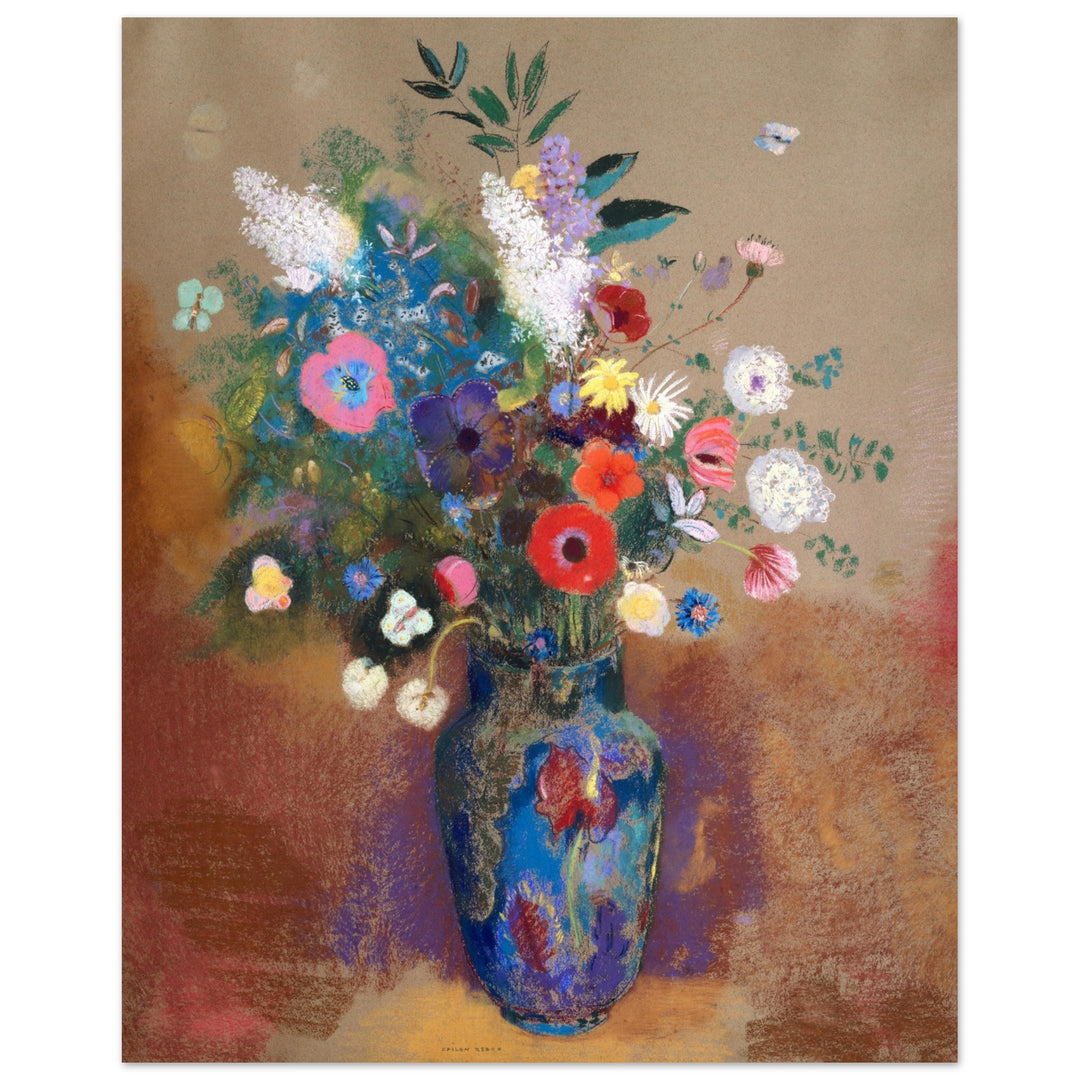 Colorful Vintage Floral Art Print