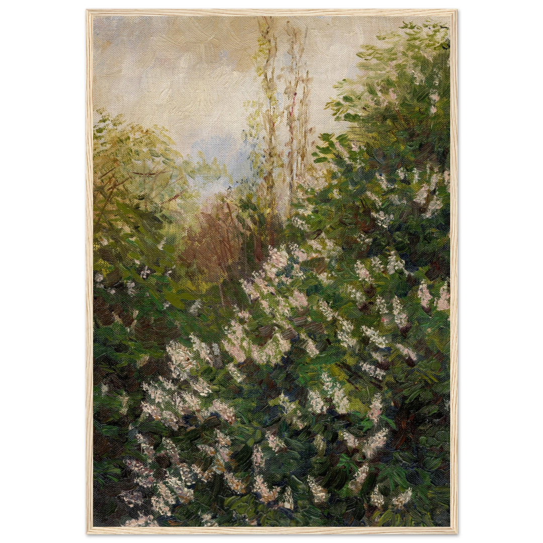 Lilacs in a Forest Framed Art Print