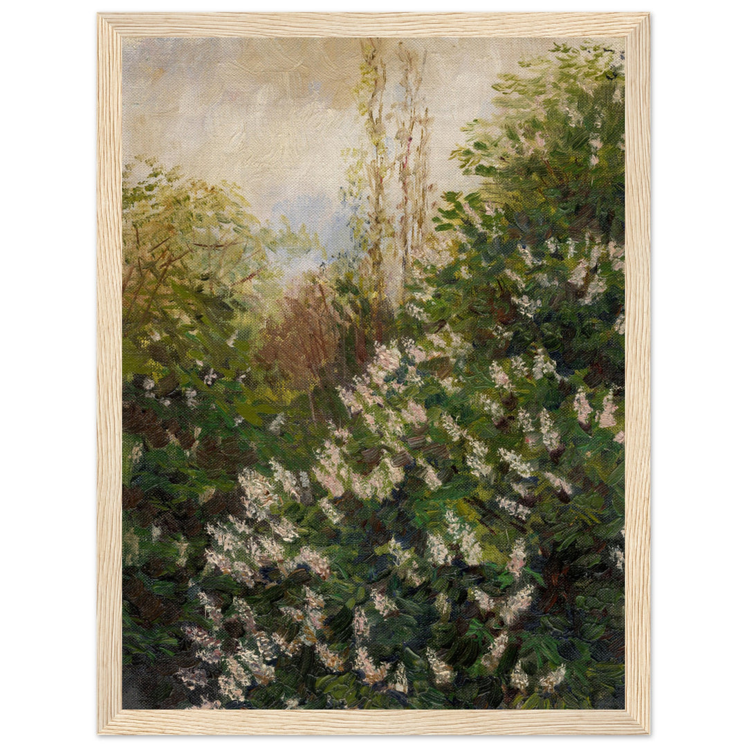Lilacs in a Forest Framed Art Print