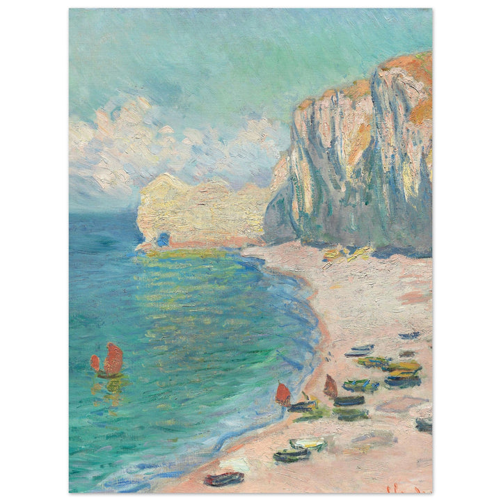 The Beach and the Falaise d'Amont (1885) by Claude Monet