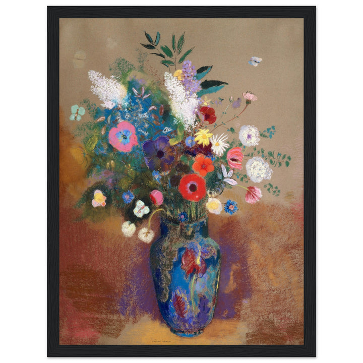 Colorful Vintage Floral Framed Art
