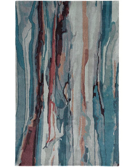 Ocean Abstract Hand Tufted Rug