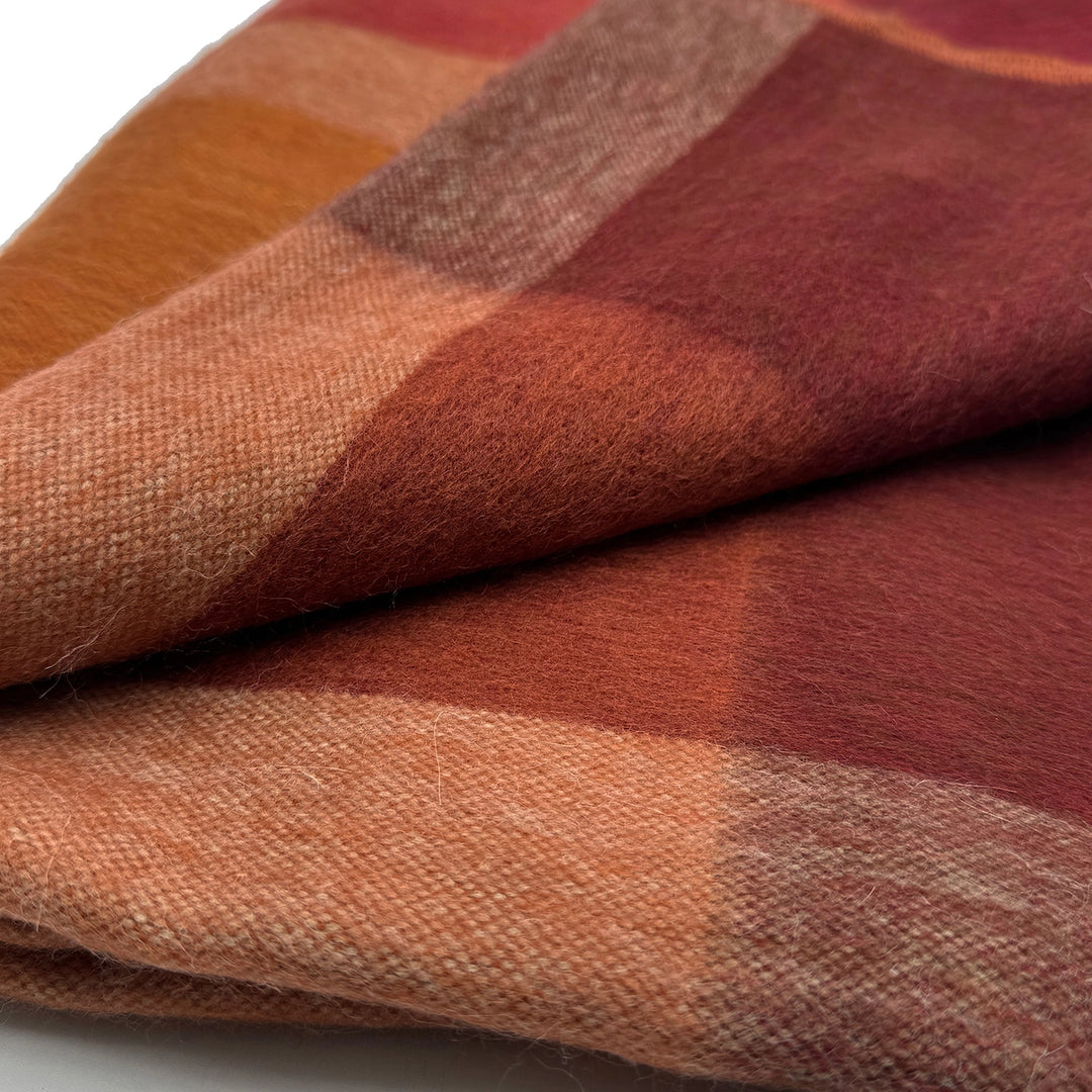 Alpaca Plaid Throw Blanket