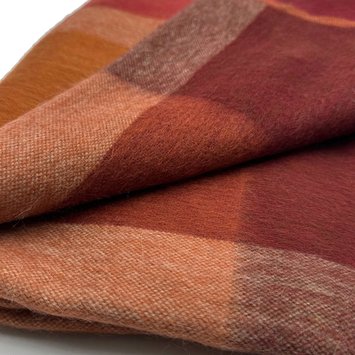 Alpaca Plaid Throw Blanket