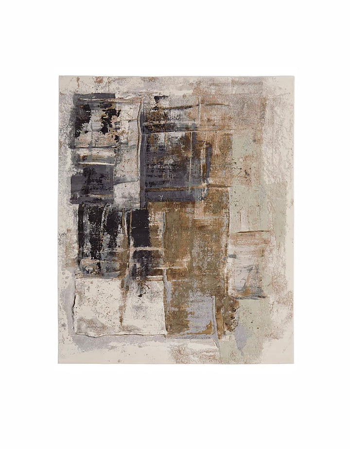 Clio Mocha Abstract Area Rug