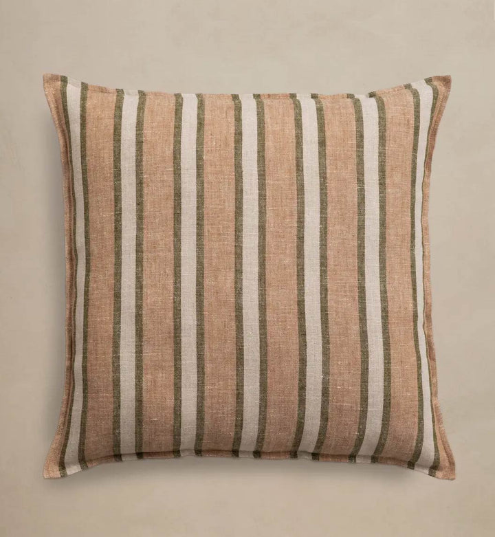 Cabana Striped Linen Pillow Cover