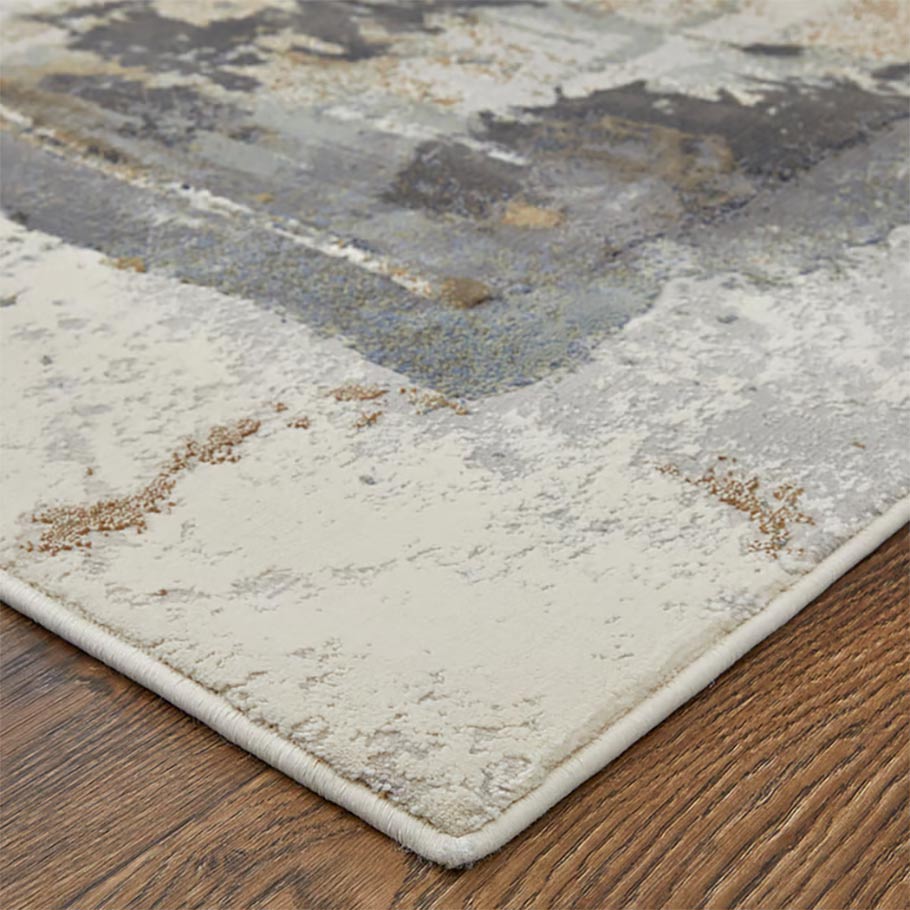 Clio Mocha Abstract Area Rug