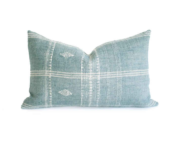 Diya Wool Lumbar Pillow Cover Sky