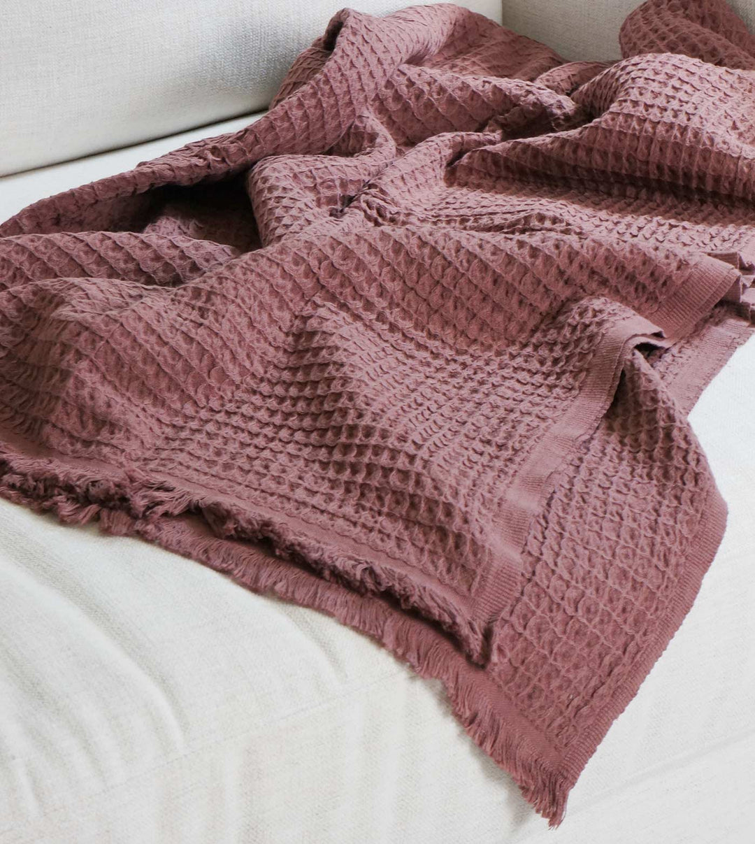 Drift Waffle Throw Blanket
