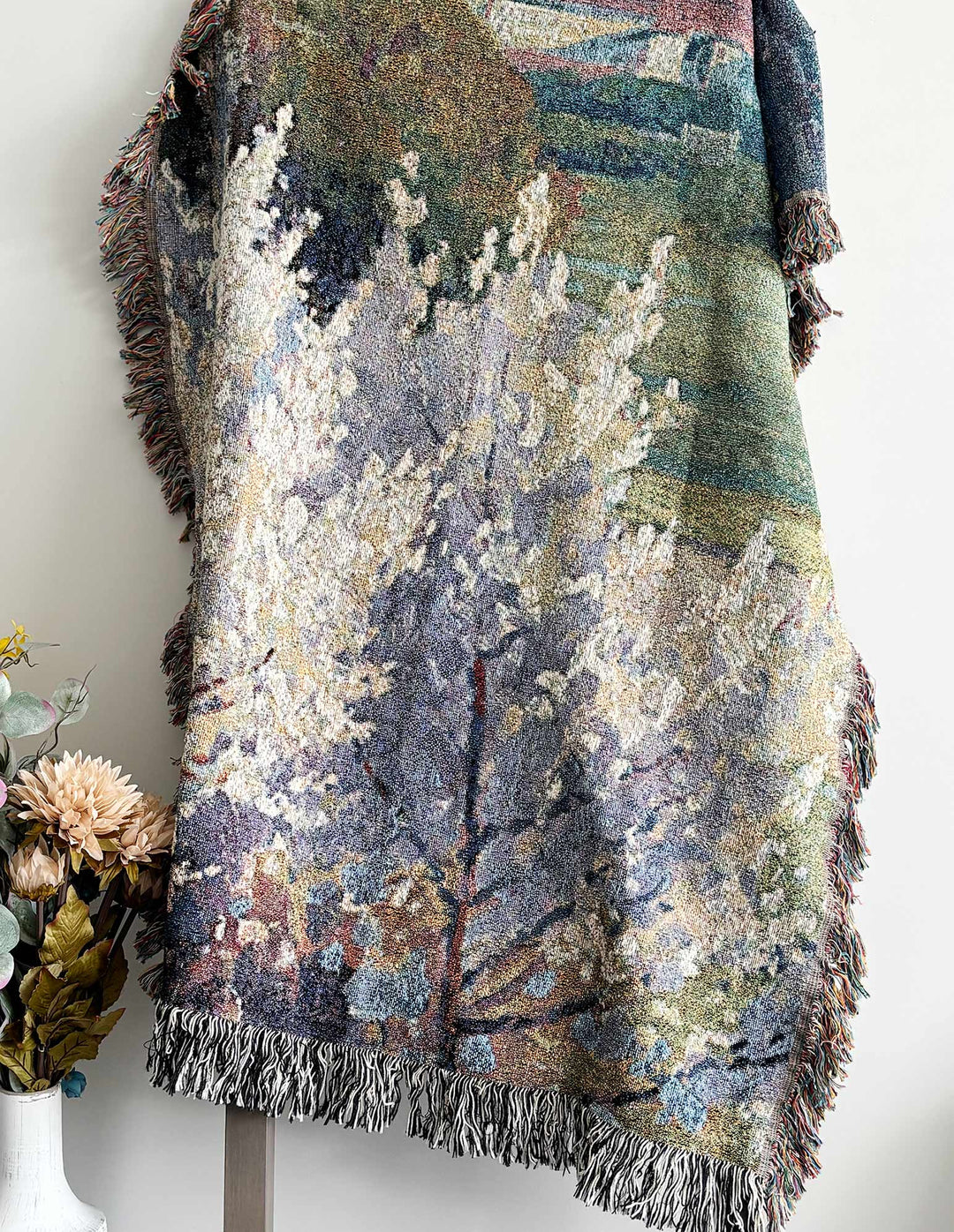 European Countryside Woven Blanket