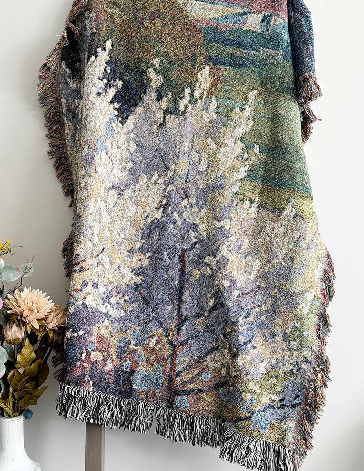 European Countryside Woven Blanket