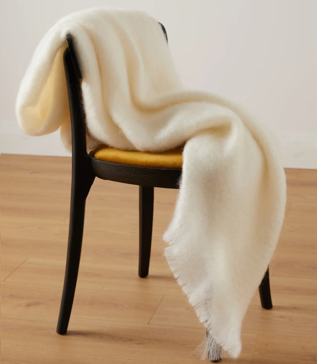 Ivory Mohair Throw
