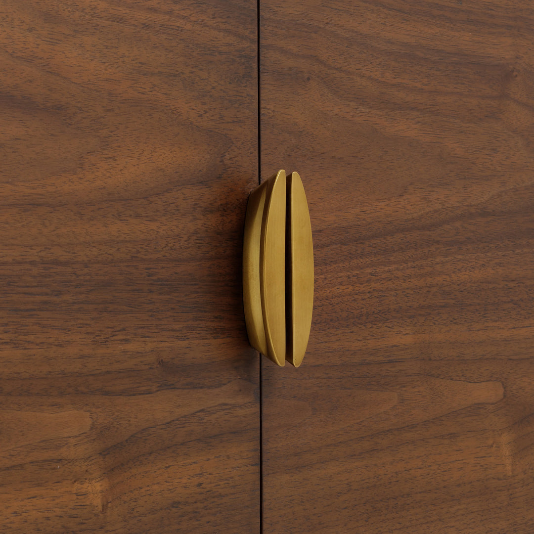 Fontaine Walnut and Travertine Buffet