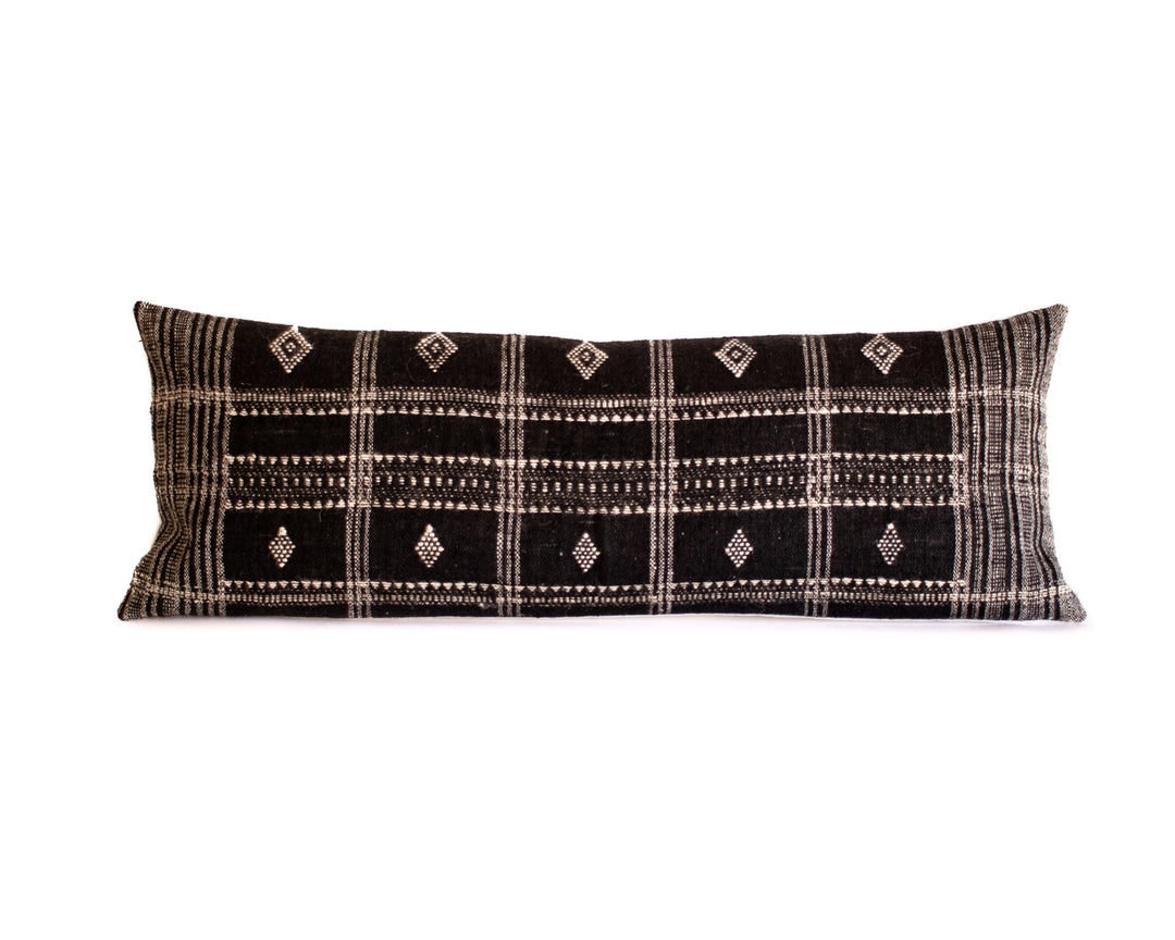 Lolita Wool XL Lumbar Pillow Cover Black