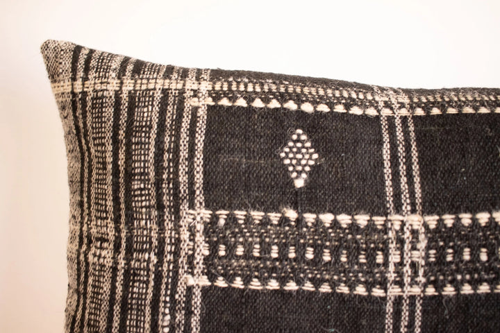 Lolita Wool XL Lumbar Pillow Cover Black