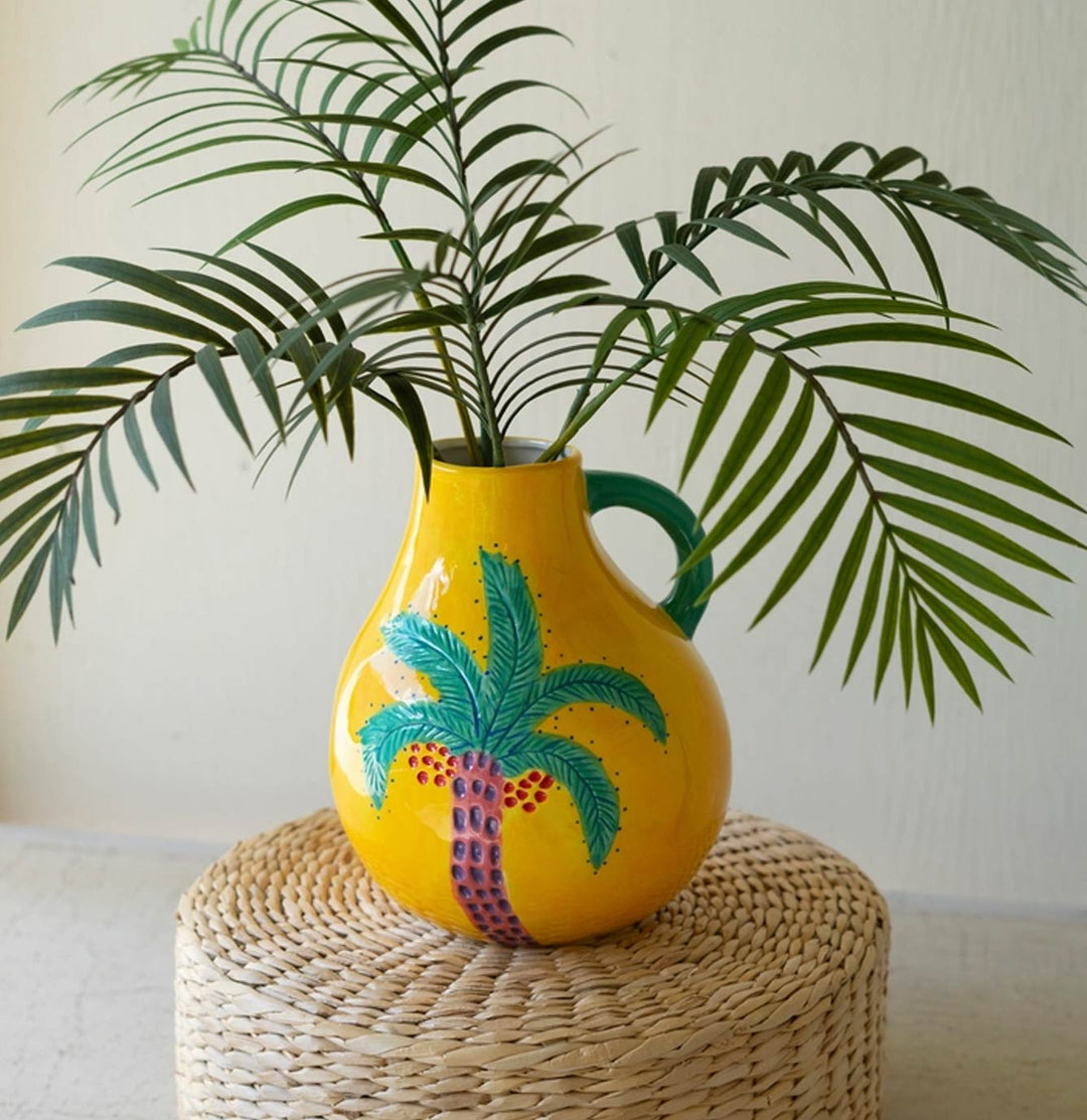 Tropical Palm Tree Vase