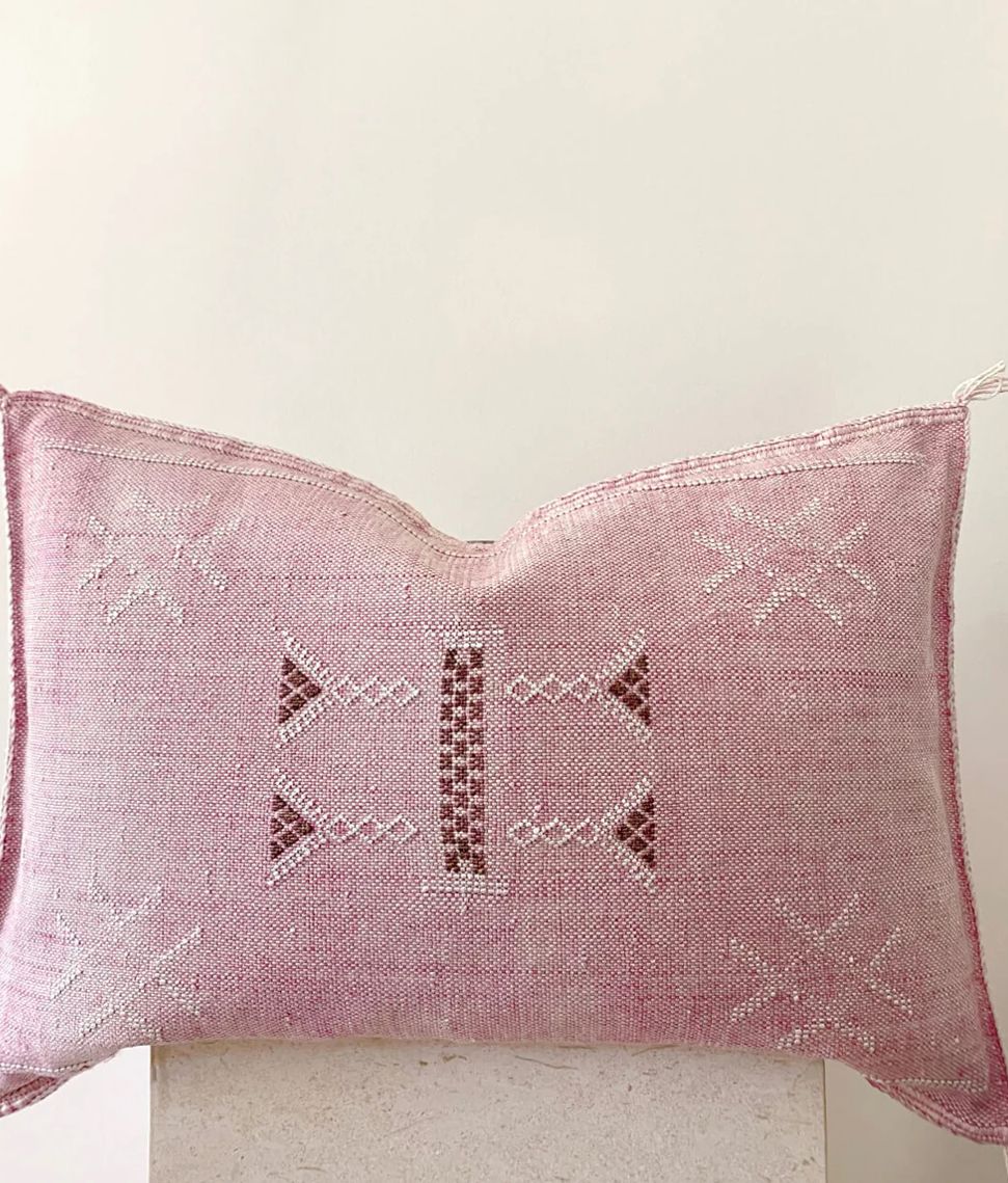 Laina Moroccan Silk Sabra Lumbar Pillow Cover