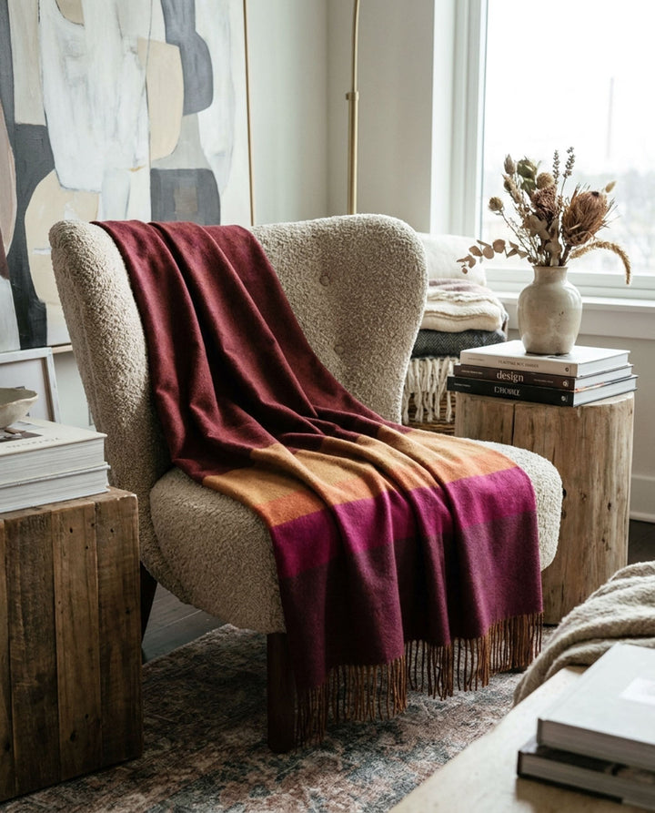Raven Baby Alpaca Throw
