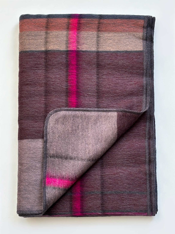Alpaca Check Throw Blanket