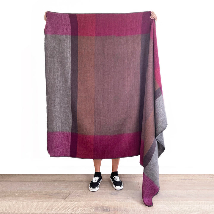 Alpaca Plaid Throw Blanket