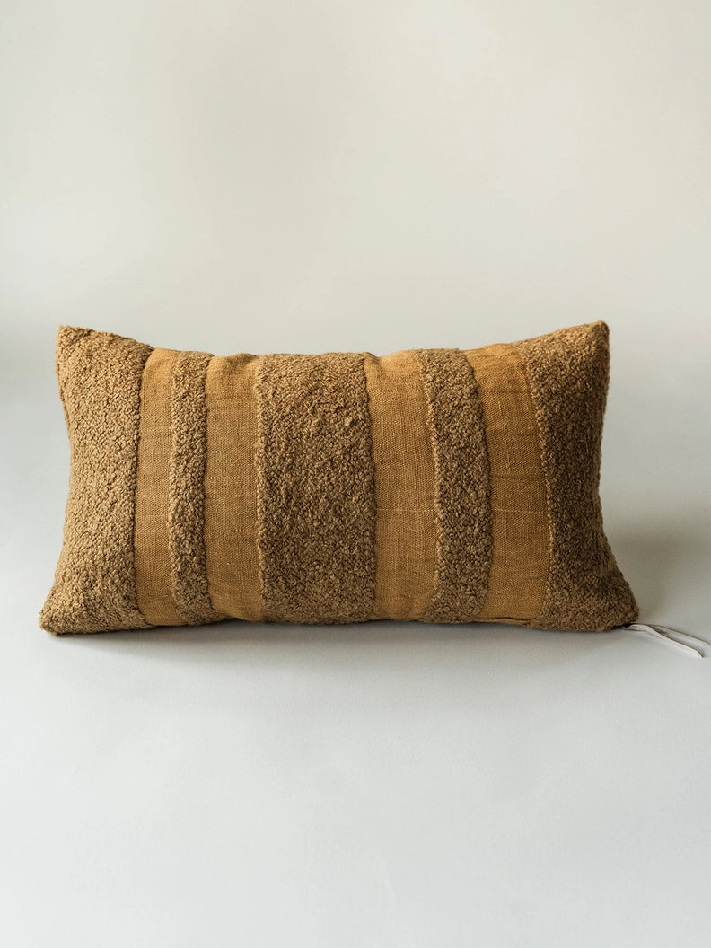 Boucle Stripe Lumbar Pillow