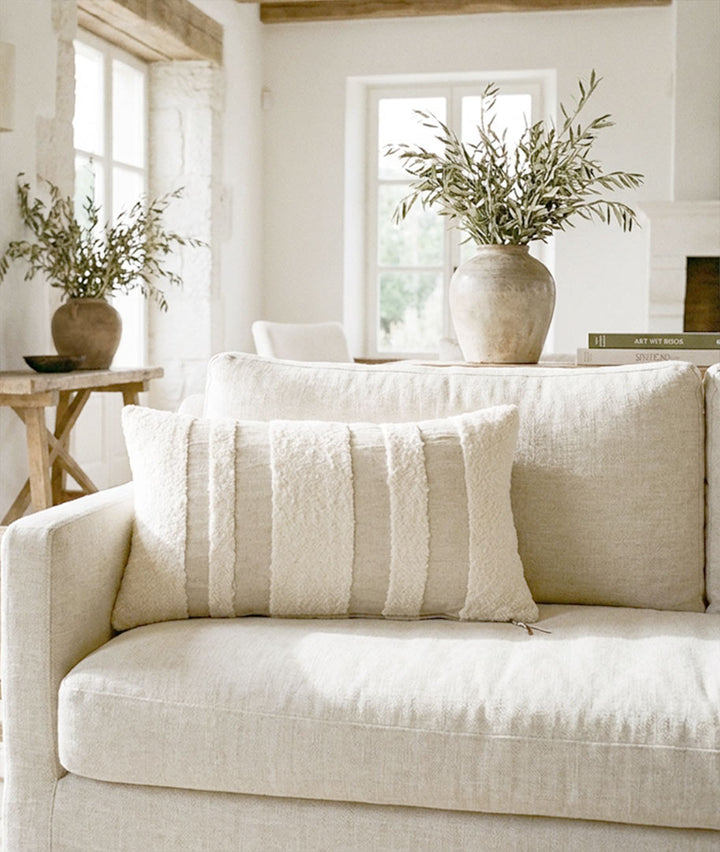 Boucle Stripe Lumbar Pillow