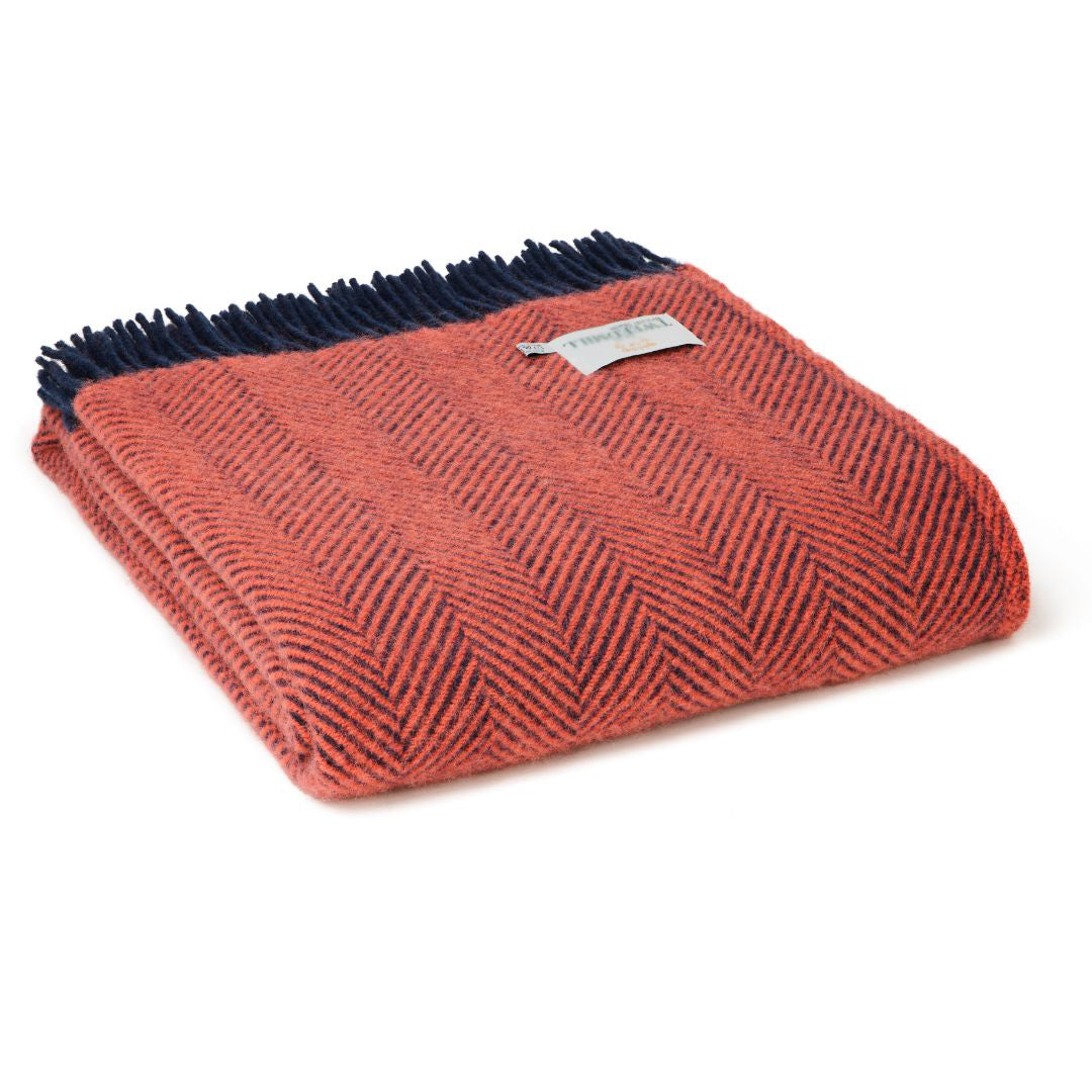 Herringbone Pure New Wool Blanket