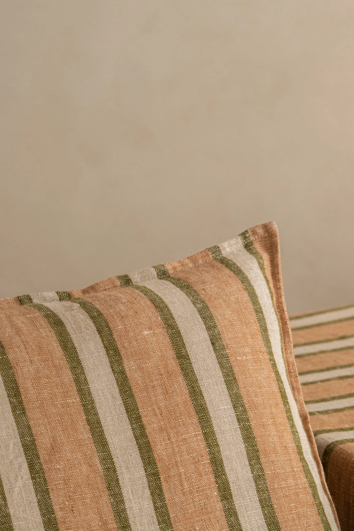Cabana Striped Linen Pillow Cover