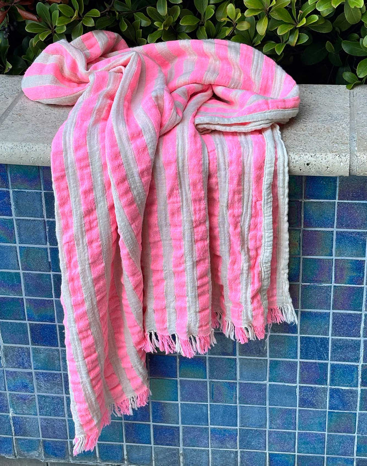 Candy Stripe Turkish Towel
