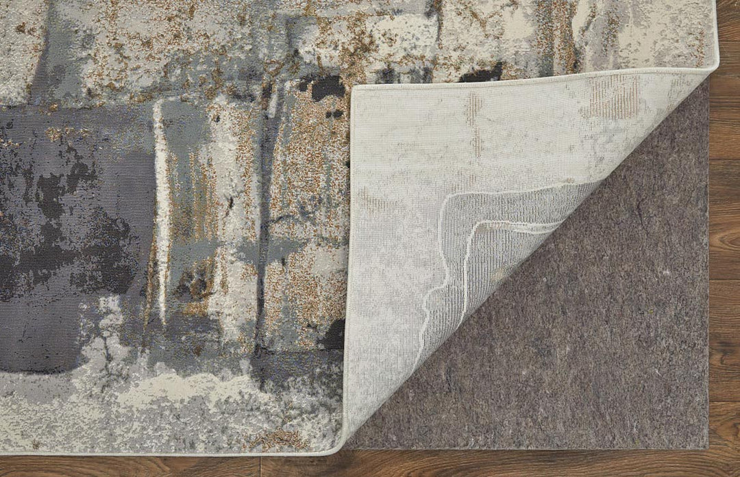 Clio Mocha Abstract Area Rug
