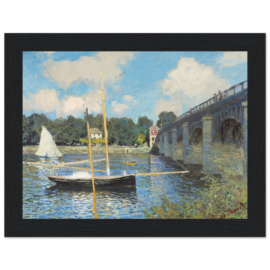 Monet The Bridge at Argenteuil Framed Art