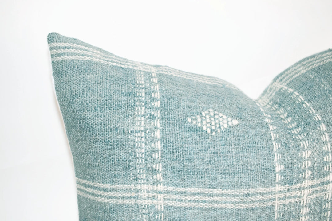Diya Wool Lumbar Pillow Cover Sky