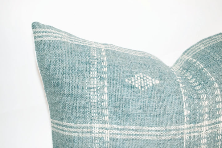 Diya Wool Lumbar Pillow Cover Sky