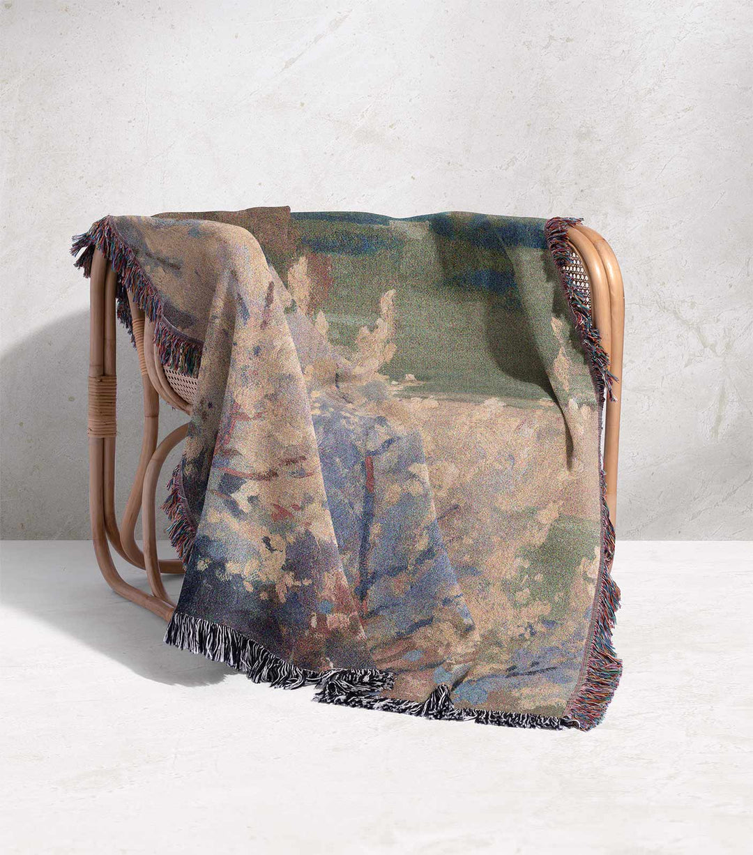 European Countryside Woven Blanket