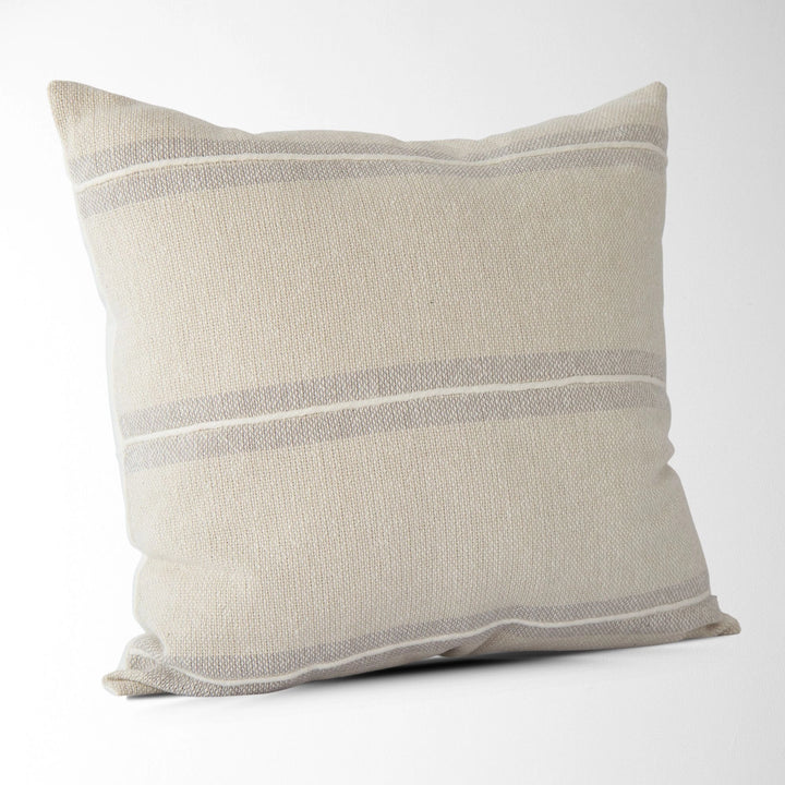 Harlow Striped Textured Pillow Cover