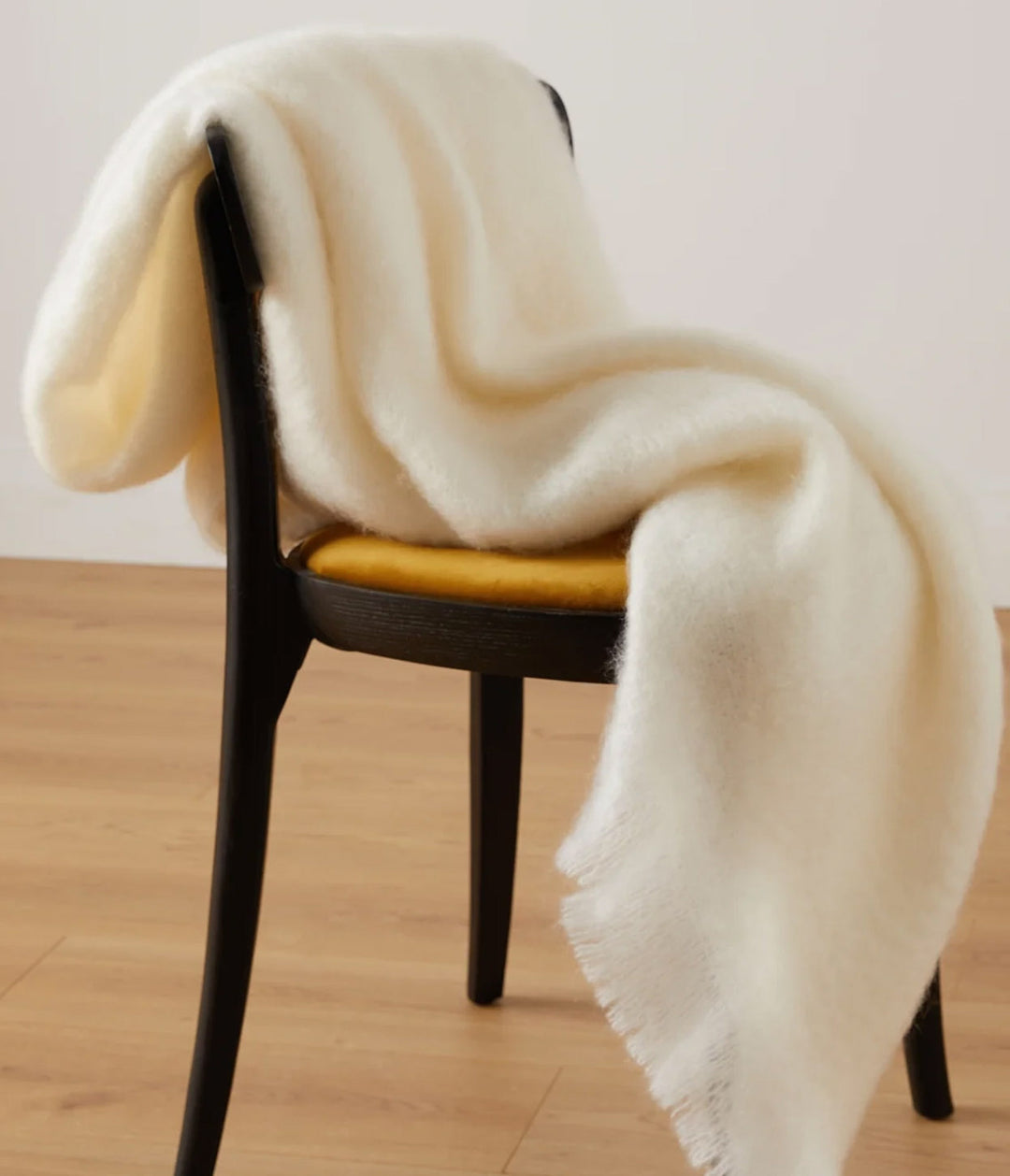 Ivory Mohair Throw