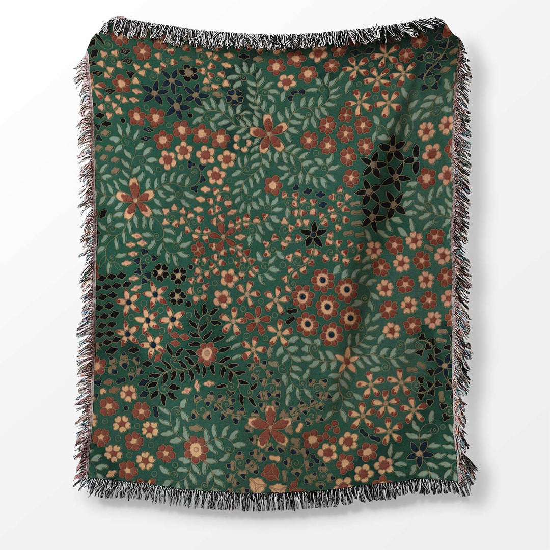 Jardin Floral Woven Blanket