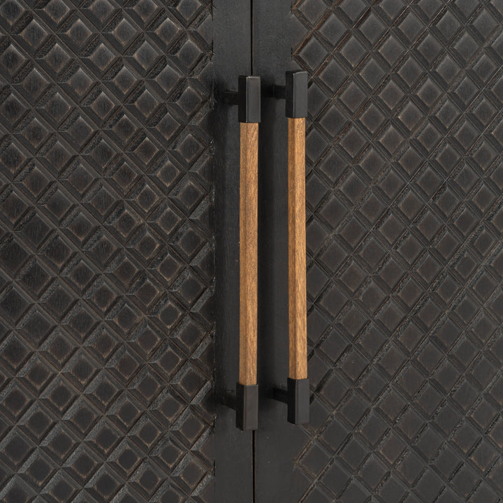 Naya Solid Wood Carved Cabinet