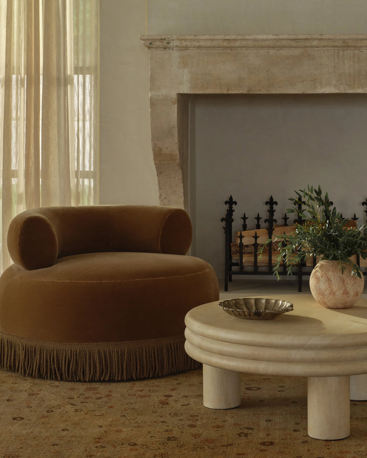 Lenny Fringe Swivel Chair