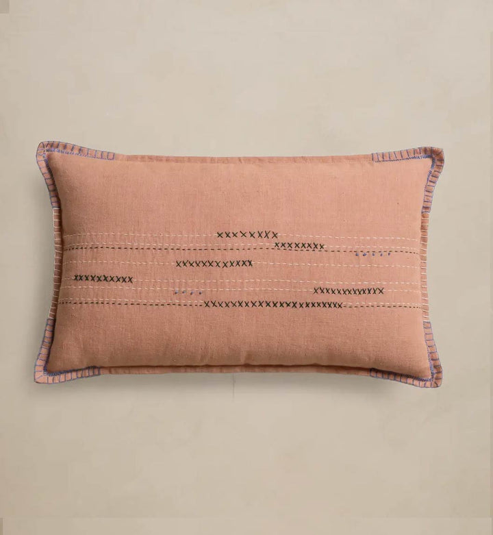 Meadow Blush Linen Pillow Cover