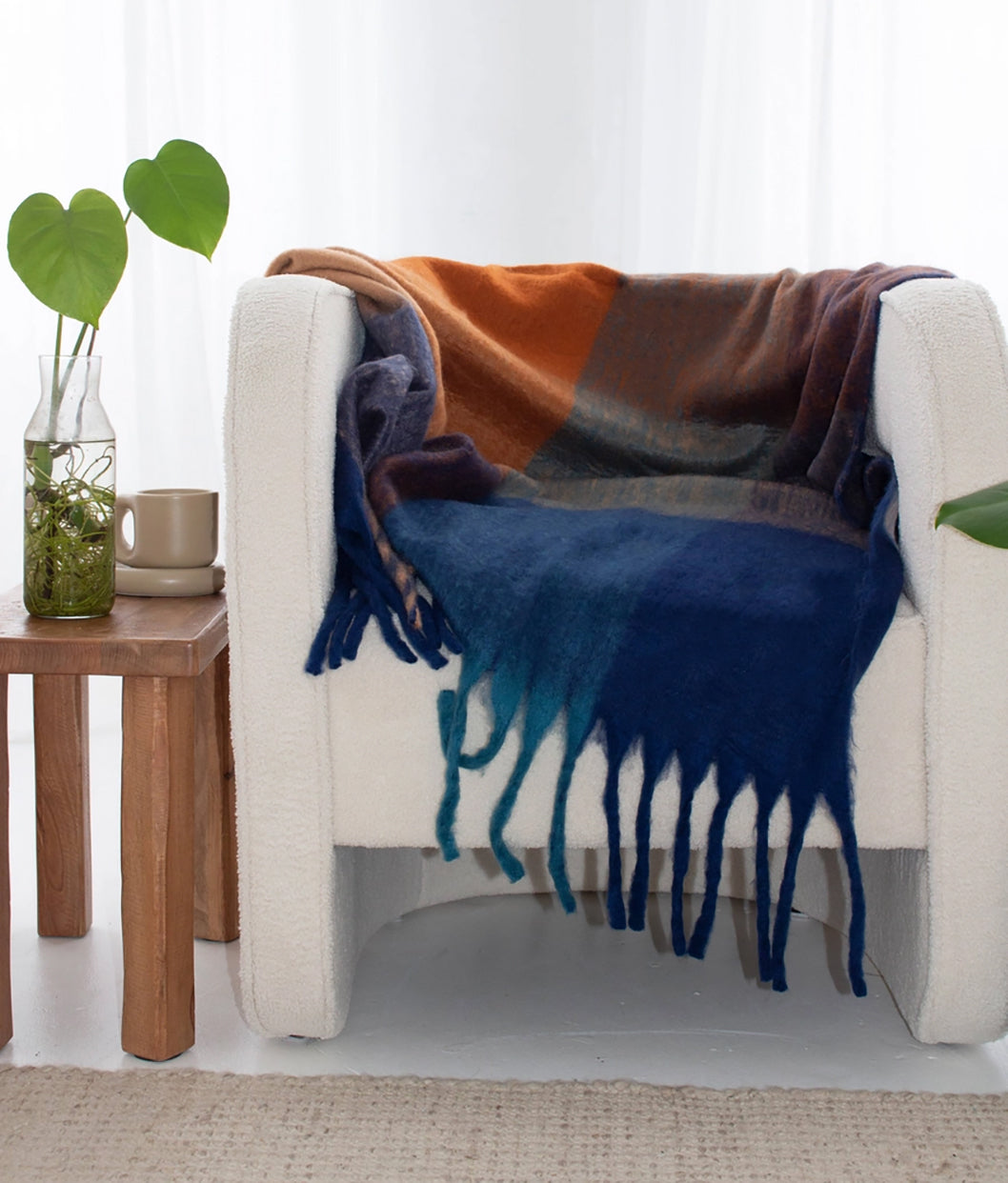 Reykjavik Recycled Throw Blanket Tokyo Lights