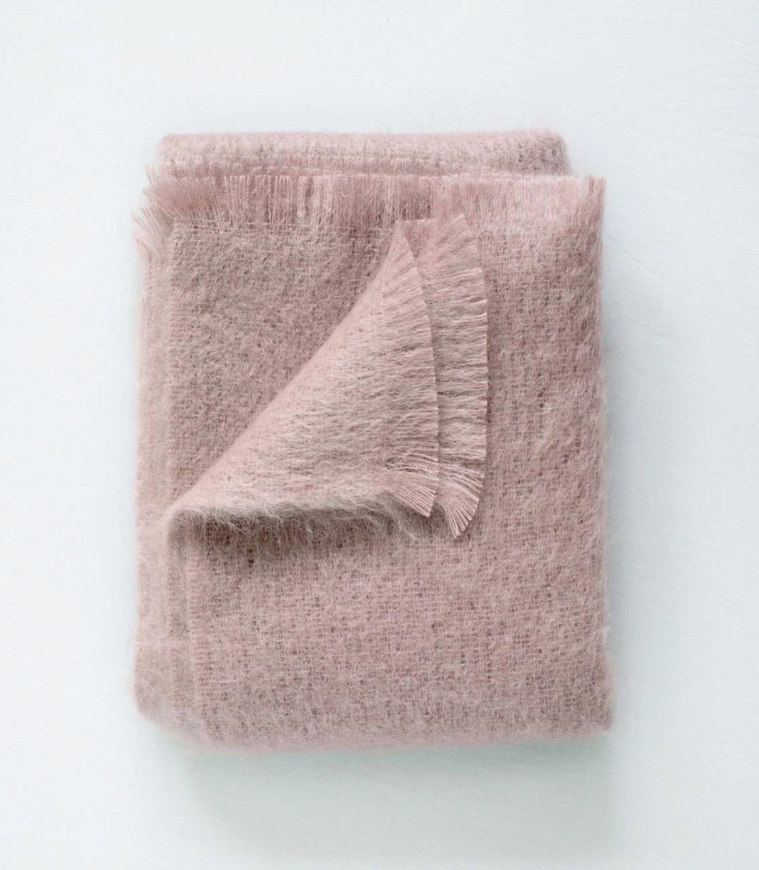 Rouge Mohair Throw