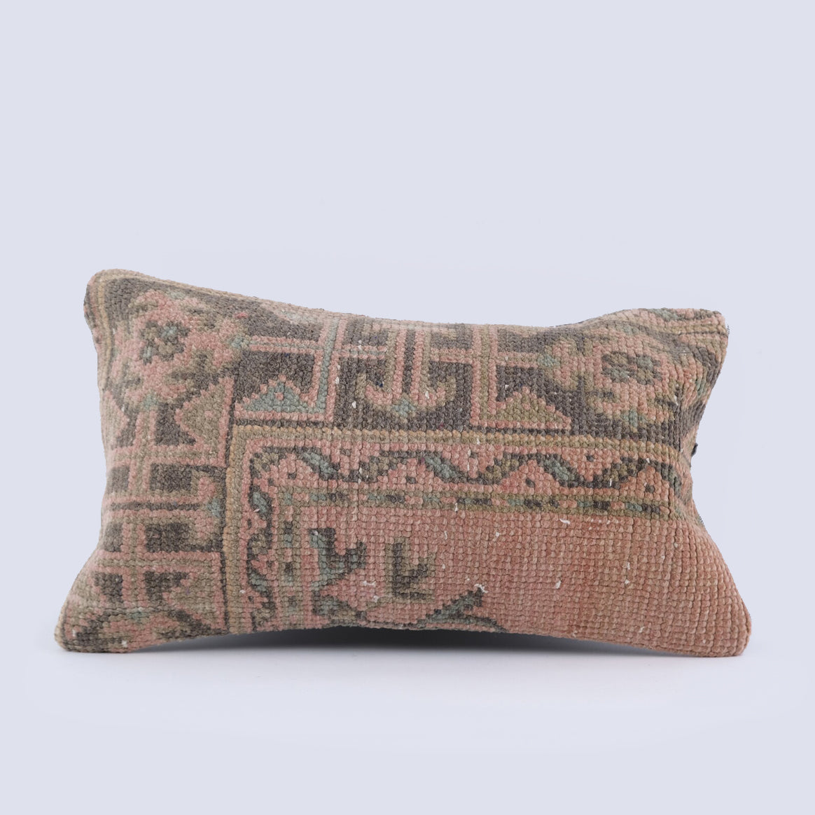 Salma Turkish Kilim Lumbar Pillow Cover 12x20 Cassia Clover