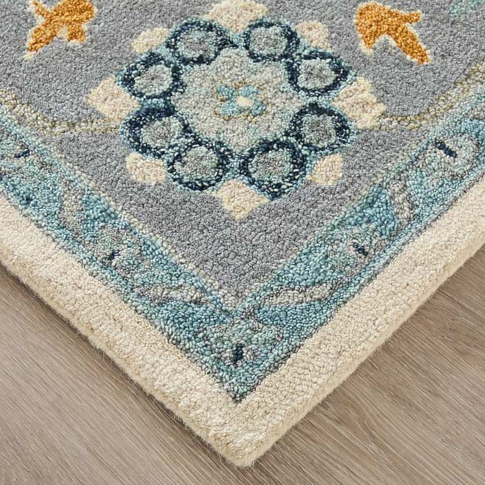 Springfield Blue Hand Tufted Rug