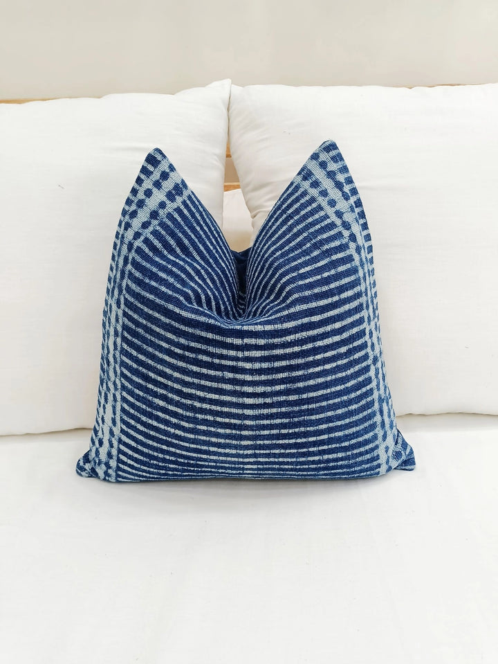 Striped Pillow Cover Indigo